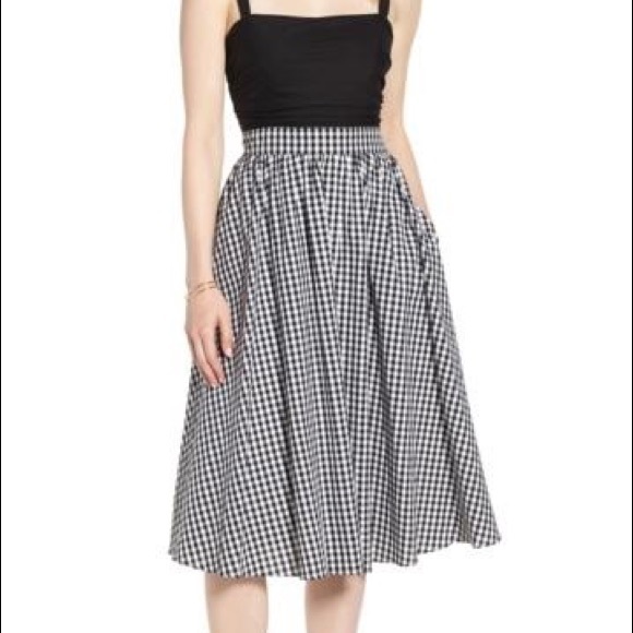1901 Dresses & Skirts - 1901 Bow back gingham dress-Nordstrom